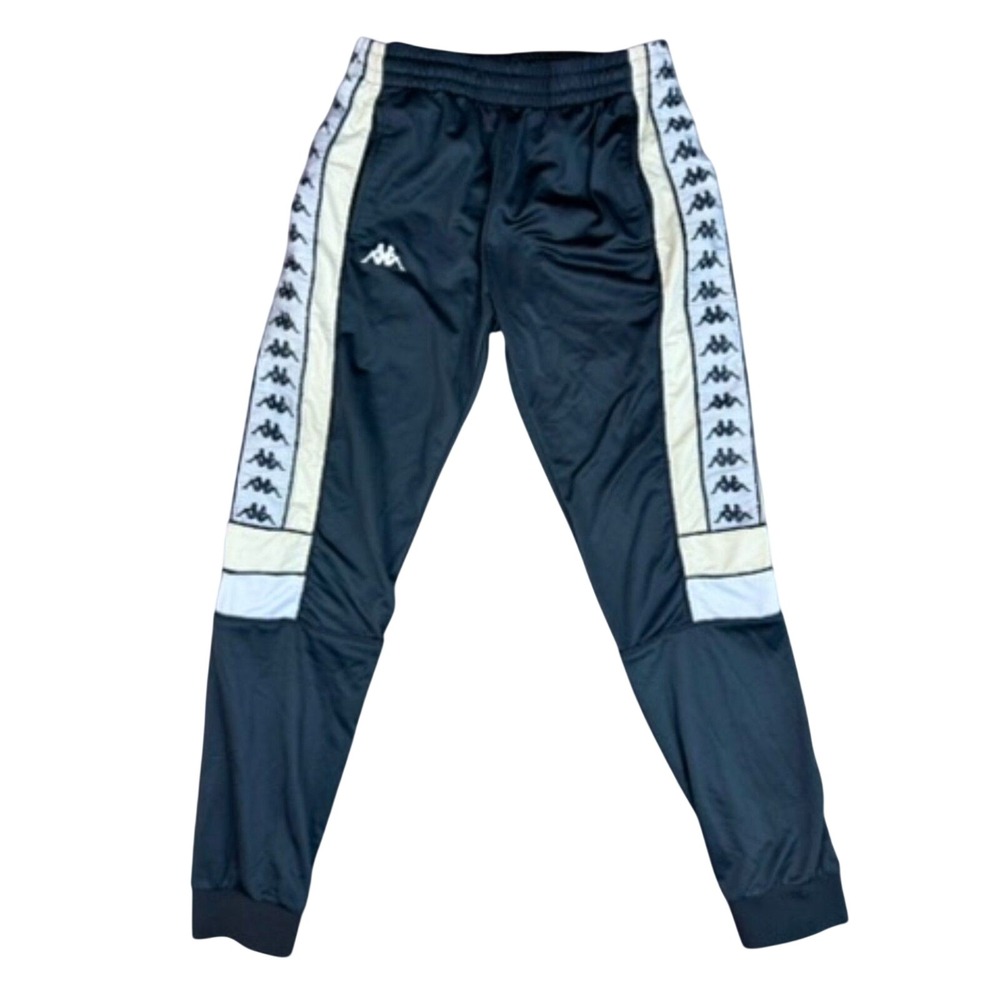 Kappa 222 Banda Rastoriazz Track Pants Black Cream Joggers